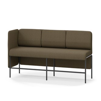 Adapt 180 sohva, matala selkänoja, sivupaneeli oikealla, ik 65, K 108