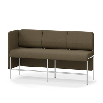 Adapt 180 sohva, matala selkänoja, sivupaneeli oikealla, ik 65, K 108
