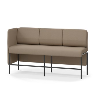 Adapt 180 sohva, matala selkänoja, sivupaneeli oikealla, ik 65, K 108