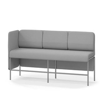 Adapt 180 sohva, matala selkänoja, sivupaneeli oikealla, ik 65, K 108