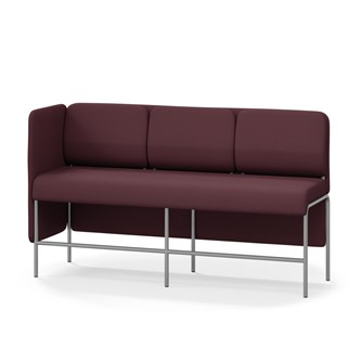 Adapt 180 sohva, matala selkänoja, sivupaneeli oikealla, ik 65, K 108