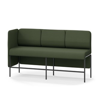 Adapt 180 sohva, matala selkänoja, sivupaneeli oikealla, ik 65, K 108