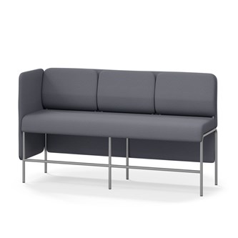 Adapt 180 sohva, matala selkänoja, sivupaneeli oikealla, ik 65, K 108