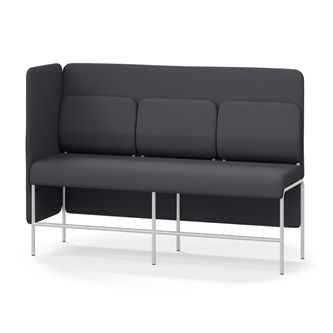 Adapt 180 sohva, medium selkänoja, sivupaneeli oikealla, ik 65, K 128