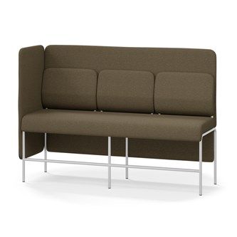 Adapt 180 sohva, medium selkänoja, sivupaneeli oikealla, ik 65, K 128