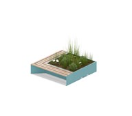 MeetUp istutusalue kulma penkillä