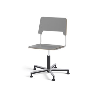 Como FSC tuoli, korkea kaasujousi, iso istuin, aluristikko liukutassuilla, hopea runko