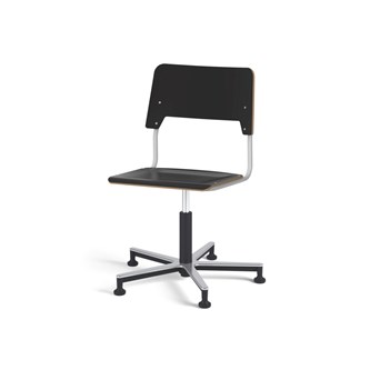 Como FSC tuoli, korkea kaasujousi, iso istuin, aluristikko liukutassuilla, hopea runko