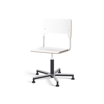 Como FSC tuoli, korkea kaasujousi, iso istuin, aluristikko liukutassuilla, hopea runko