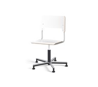 Como FSC tuoli, matala kaasujousi, iso istuin, aluristikko liukutassuilla, hopea runko