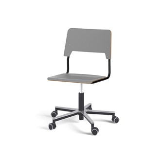 Como FSC BX tuoli, korkea kaasujousi, iso istuin, aluristikko pyörillä, musta runko