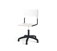 Como FSC BX tuoli, matala kaasujousi, iso istuin, muoviristikko liukutassuilla, musta runko