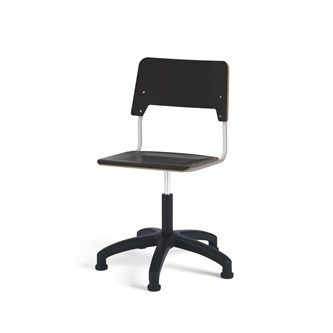 Como FSC tuoli, korkea kaasujousi, iso istuin, muoviristikko liukutassuilla, hopea runko