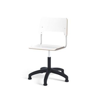 Como FSC tuoli, korkea kaasujousi, iso istuin, muoviristikko liukutassuilla, hopea runko