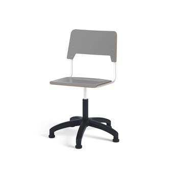 Como FSC BX tuoli, korkea kaasujousi, iso istuin, muoviristikko liukutassuilla, valkoinen runko