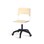 Como FSC BX tuoli, korkea kaasujousi, iso istuin, muoviristikko pyörillä, valkoinen runko