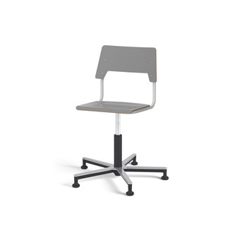 Como FSC tuoli, matala kaasujousi, medium istuin, aluristikko liukutassuilla, hopea runko