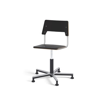 Como FSC tuoli, matala kaasujousi, medium istuin, aluristikko liukutassuilla, hopea runko