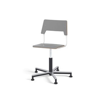 Como FSC BX tuoli, korkea kaasujousi, medium istuin, aluristikko liukutassuilla, valkoinen runko