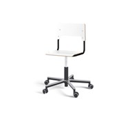 Como FSC BX tuoli, matala kaasujousi, medium istuin, aluristikko pyörillä, musta runko