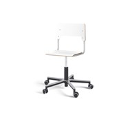 Como FSC tuoli, matala kaasujousi, medium istuin, aluristikko pyörillä, hopea runko