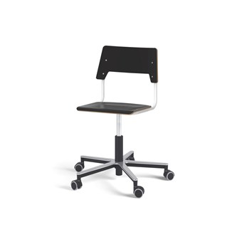 Como FSC BX tuoli, korkea kaasujousi, medium istuin, aluristikko pyörillä, valkoinen runko