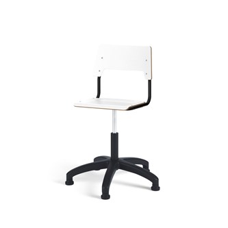 Como FSC BX tuoli, korkea kaasujousi, medium istuin, muoviristikko liukutassuilla, musta runko