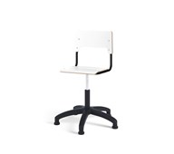 Como FSC BX tuoli, matala kaasujousi, medium istuin, muoviristikko liukutassuilla, musta runko