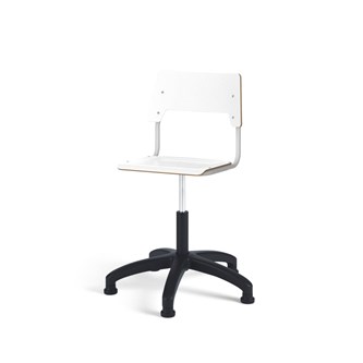 Como FSC tuoli, matala kaasujousi, medium istuin, muoviristikko liukutassuilla, hopea runko