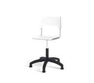 Como FSC tuoli, matala kaasujousi, medium istuin, muoviristikko liukutassuilla, hopea runko