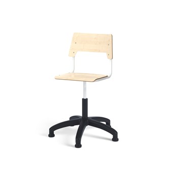 Como FSC BX tuoli, korkea kaasujousi, medium istuin, muoviristikko liukutassuilla, valkoinen runko