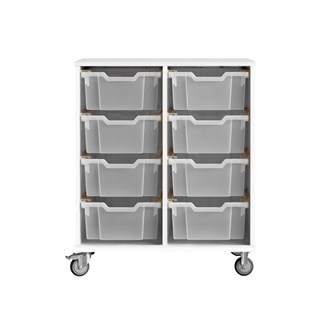 Svea säilytin K83 cm, valkoinen, isot Gratnell-laatikot