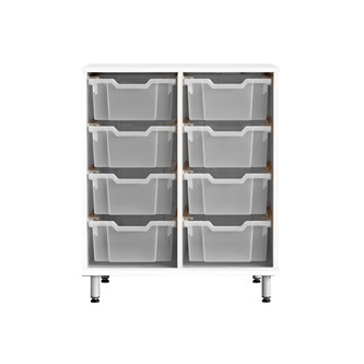 Svea säilytin K83 cm, valkoinen, isot Gratnell-laatikot