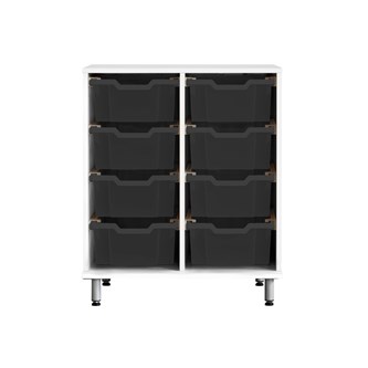 Svea säilytin K83 cm, valkoinen, isot Gratnell-laatikot