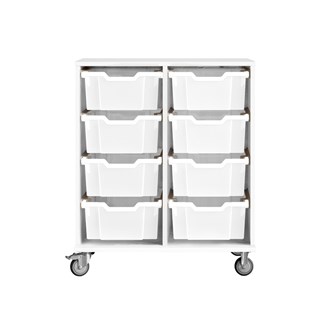 Svea säilytin K83 cm, valkoinen, isot Gratnell-laatikot