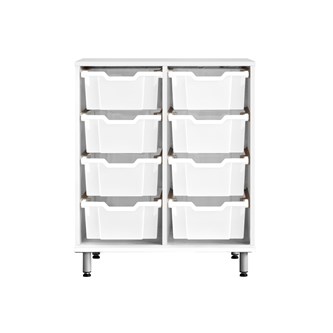 Svea säilytin K83 cm, valkoinen, isot Gratnell-laatikot