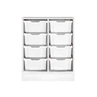 Svea säilytin K83 cm, valkoinen, isot Gratnell-laatikot