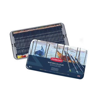 Akvarellivärikynä Derwent, 36 väriä x 2 ras