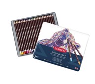 Värikynä Derwent Coloursoft, 24 väriä x 3 ras