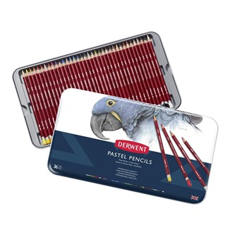 Pastellivärikynä Derwent, 36 väriä x 3 ras