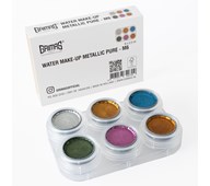 Kasvoväripaletti Grimas, metallivärit, 6 väriä