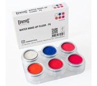 Kasvoväripaletti Grimas, fluorivärit, 6 väriä