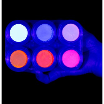 Kasvoväripaletti Grimas, fluorivärit, 6 väriä