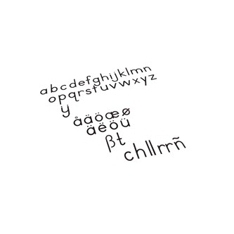 Nienhuis Pienet irtokirjaimet, musta