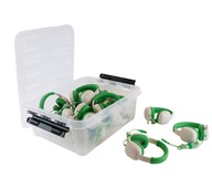 Kuulokkeet AVID WonderEars, vihreä, USB-C, 15 kpl