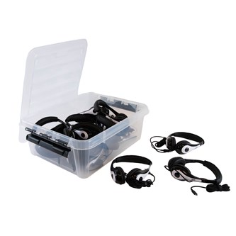 Kuulokkeet AVID AE-35, valkoinen, USB-C, 15 kpl