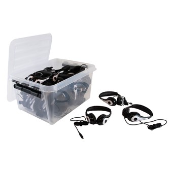 Kuulokkeet AVID AE-35, valkoinen, USB-C, 30 kpl