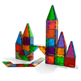 Magneettinen rakentelusarja Magna-Tiles, 200 osaa