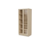 Fixa materiaalikaappi, 2 lasiovea, 3:5 S58 cm, koivu