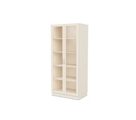 Fixa materiaalikaappi, 2 lasiovea, 3:5 S58 cm, kuultovalkoinen